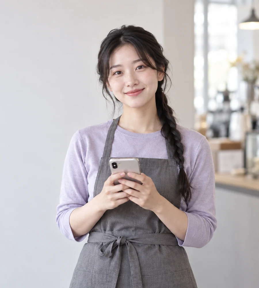 해운대 개인돈 대출 상담을 휴대전화로 안내받는 고객
